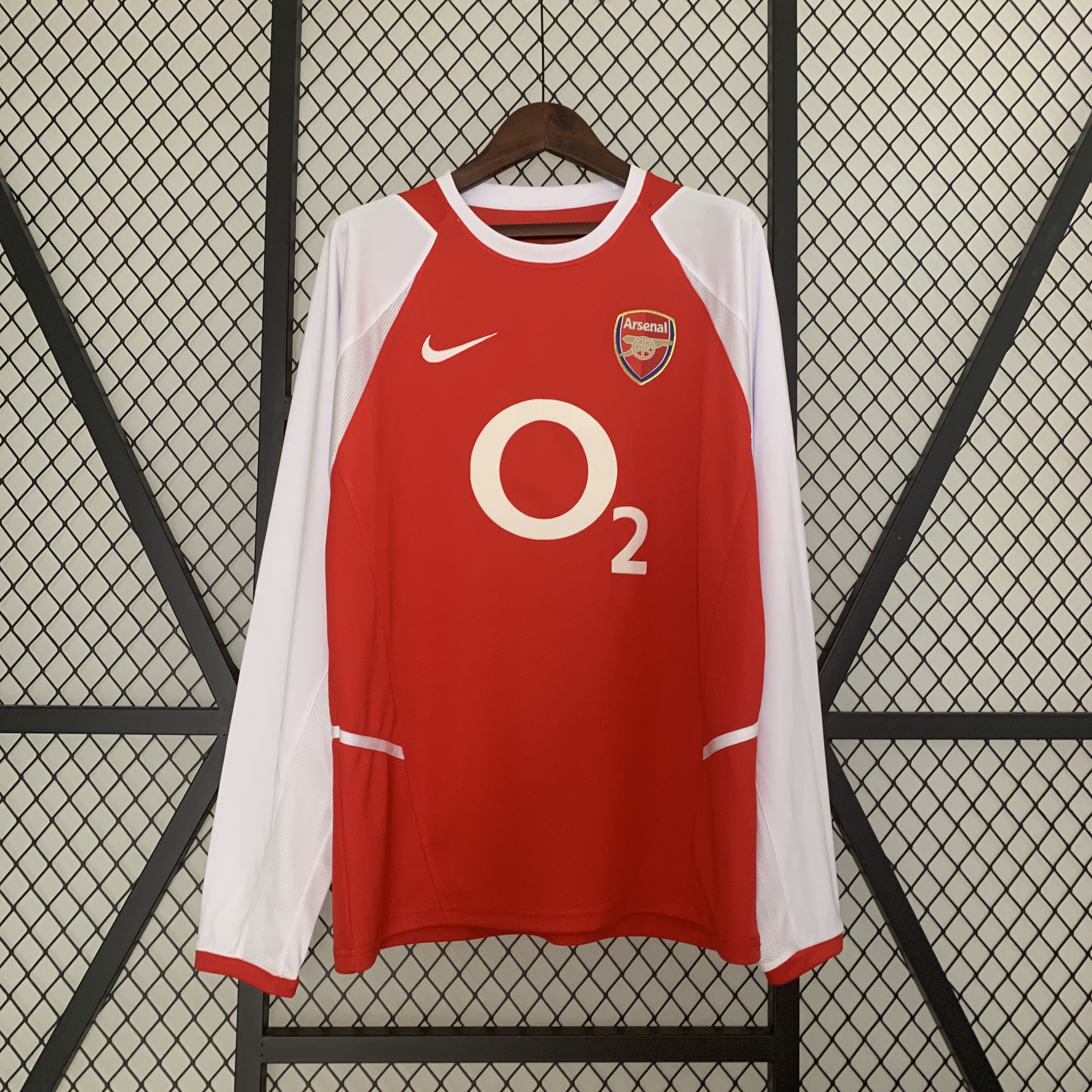 Retro Arsenal 02-04 Home Stadium Long Sleeve Jersey